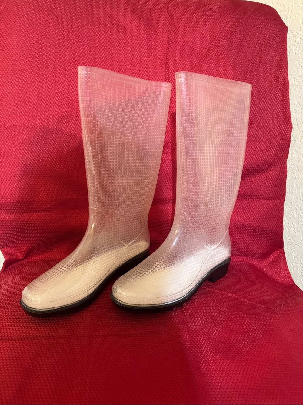 Women's West Blvd Clear Rain Boots Sz 8 1/2